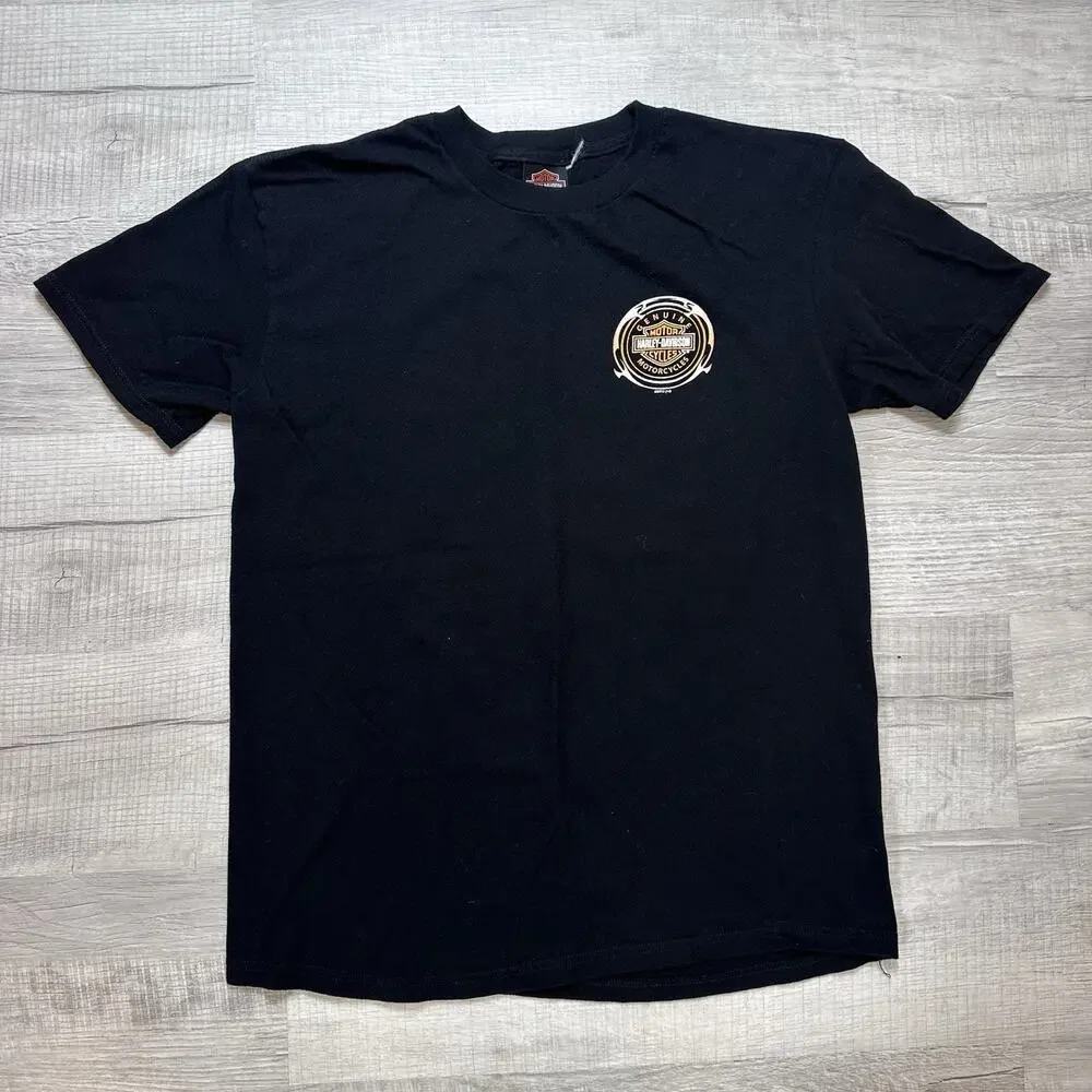 Lot of 4 Harley Davidson Short Sleeve T-Shirts Bundle Men's Size Large Dbl Sided